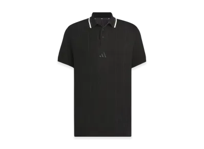 adidas Golf Knit Short-Sleeve Polo Shirt "Black"
