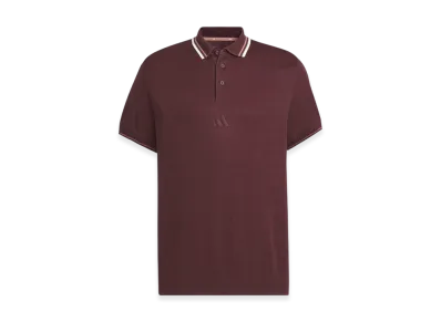 adidas Golf Beyond The Course Loose Fit Knit Short-Sleeve Polo "Aurora Ruby"