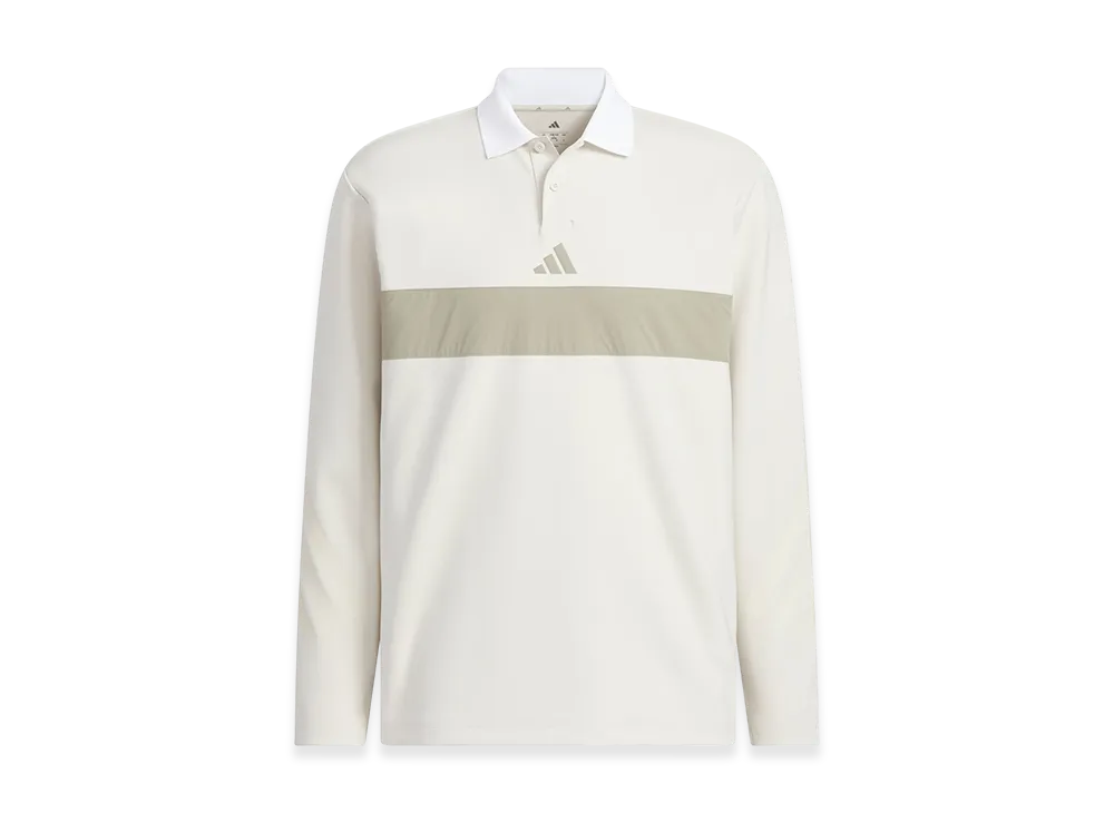 adidas Golf Long-Sleeve Polo Shirt "Alumina"