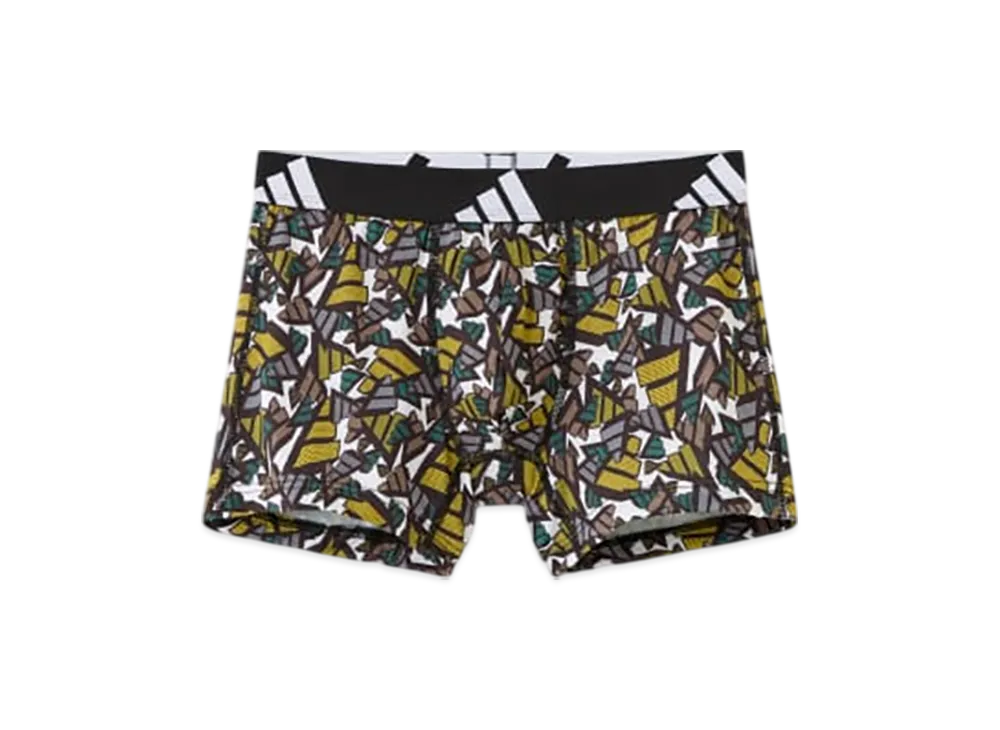 adidas Boxer Brief Logo Pattern "Yellow"