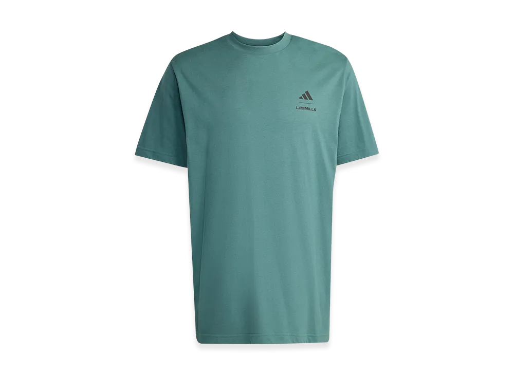 adidas Les Mills Globe Graphic T-Shirt "Preloved Teal"
