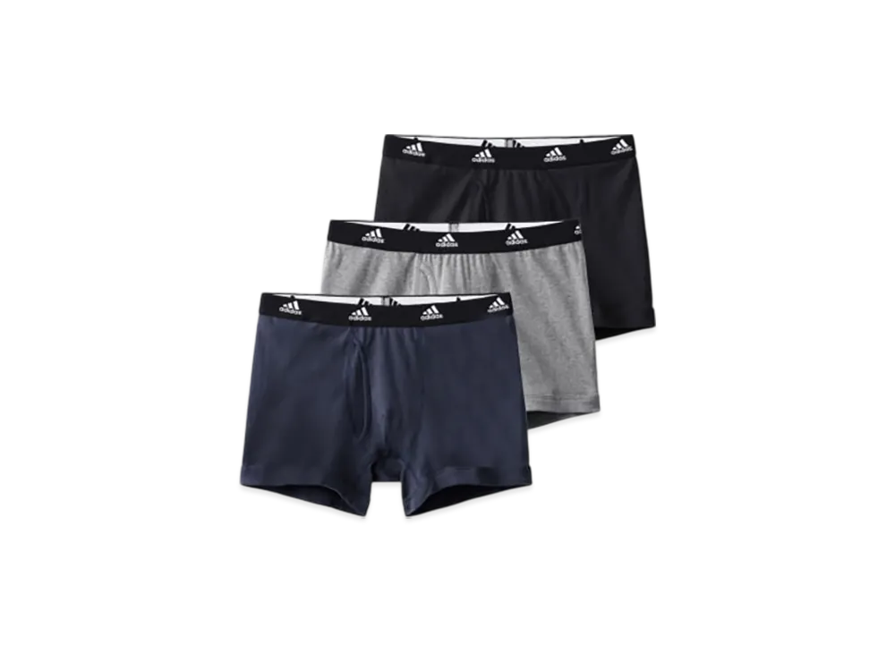 adidas Mens 3P Boxer Brief "Black"
