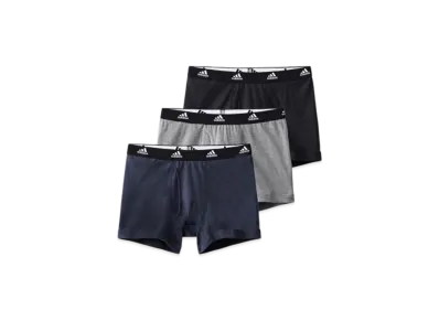 adidas Mens 3P Boxer Brief "Black"