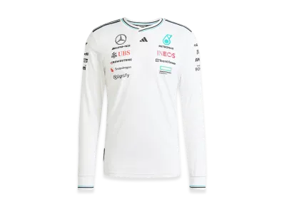 adidas Mercedes AMG Petronas Formula 1 Team Driver Authentic Long Sleeve Jersey "White/Black"
