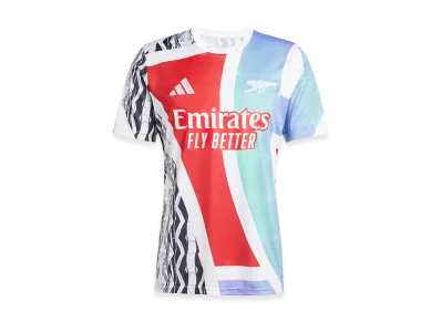 adidas Arsenal 24/25 Pre-Match Jersey "Better Scarlet/White/Black/Clear Aqua"