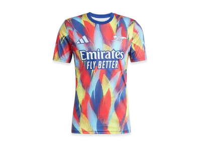adidas Arsenal 25/26 Pre-Match Jersey "Victory Blue/Pure Ruby/Bright Yellow/Bright Cyan"