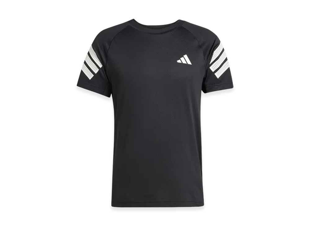 adidas Icon Three Stripes T-Shirt "Black/White"