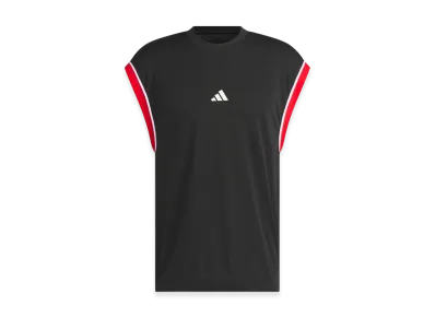 adidas Basketball All World Sleeveless Tank Top "Black/Red"