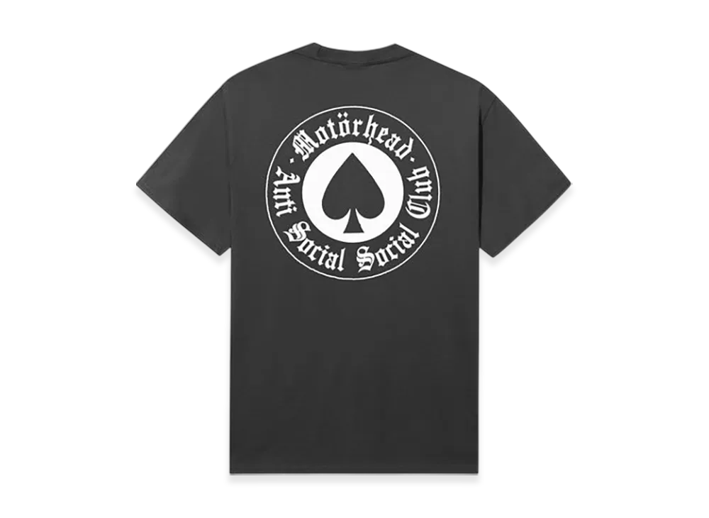 ANTI SOCIAL SOCIAL CLUB OSMIUM x Motorhead Aces Forever Tee "Charcoal"