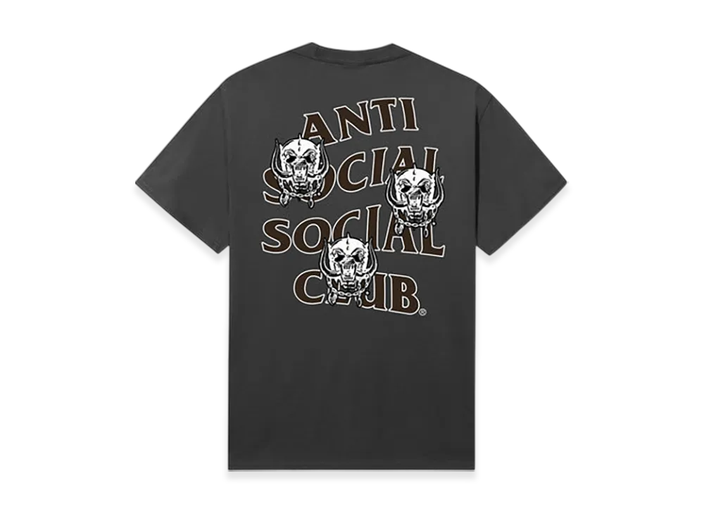 ANTI SOCIAL SOCIAL CLUB OSMIUM x Motorhead Motor Games Tee "Charcoal"