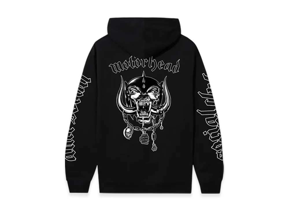 ANTI SOCIAL SOCIAL CLUB OSMIUM x Motorhead Social Pig Hoodie "Black"