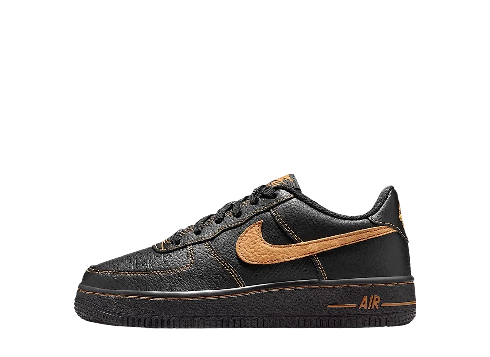 ナイキ GS エアフォース1 LV8 "ブラック/デザートオークル" (キッズ)