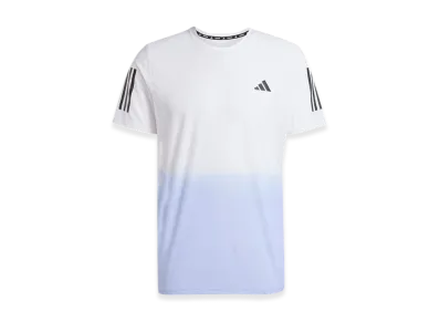 adidas Own The Run Climacool Colorblock Short-Sleeve T-Shirt "White/Violet Tone"