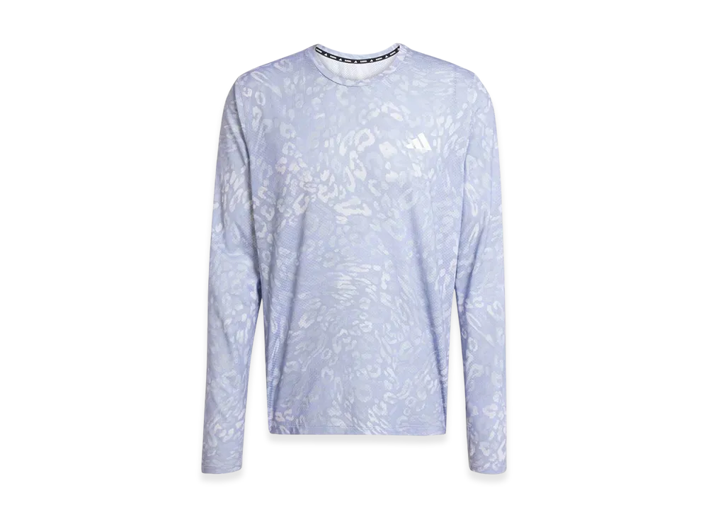 adidas Own The Run Climacool Three Stripes Long-Sleeve T-Shirt "Dash Grey/Violet Tone"