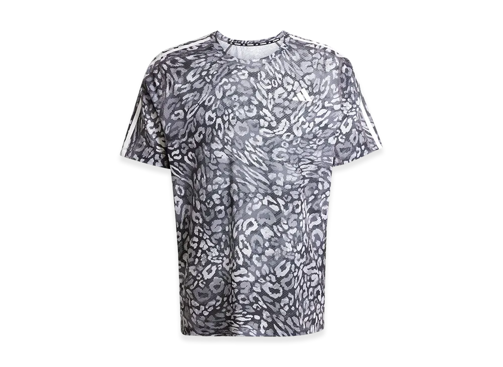 adidas Own The Run Climacool Three Stripes Short-Sleeve T-Shirt "Dash Grey/Black"