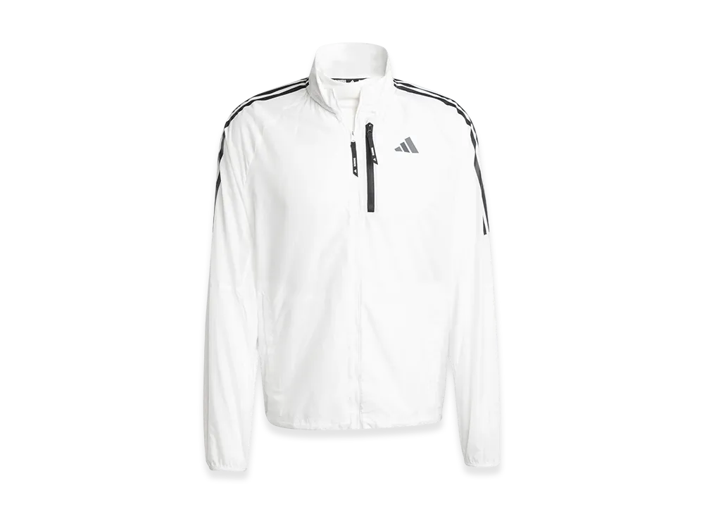 adidas Own The Run Three Stripes Packable Jacket "White"