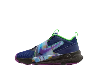 Nike GS Team Hustle D 12 "Blue Void/Black/Green Strike/Vivid Purple"