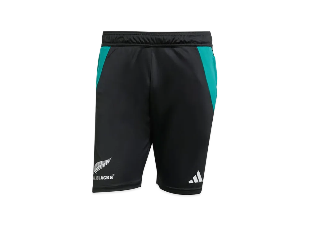 adidas All Blacks Gym Shorts "All Black/Pure Teal"