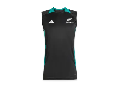 adidas All Blacks Singlet "All Black/Pure Teal"