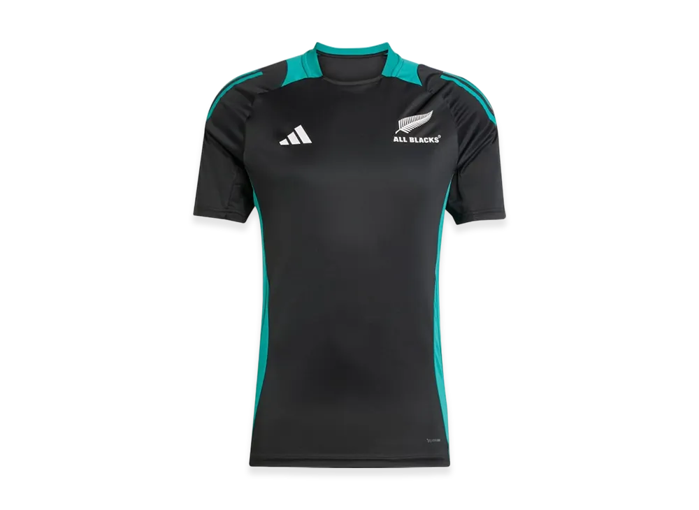 adidas All Blacks Performance T-Shirt "All Black/Pure Teal"