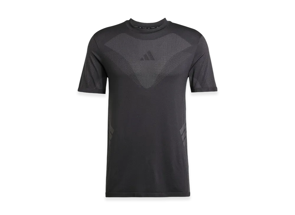 adidas Seamless Short-Sleeve T-Shirt "Black/Grey Six"