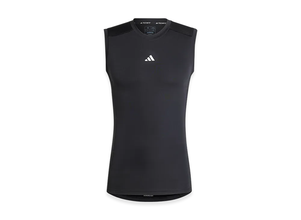 adidas Techfit Compression Training Sleeveless T-Shirt "Black"