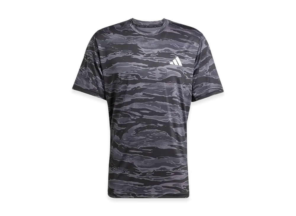 adidas Train Essentials Camo AOP Short-Sleeve T-Shirt "Black/Grey Five"