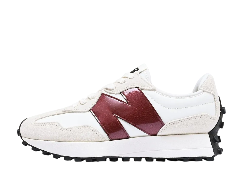 ニューバランス ウィメンズ 327 "ホワイト/バーガンディー"