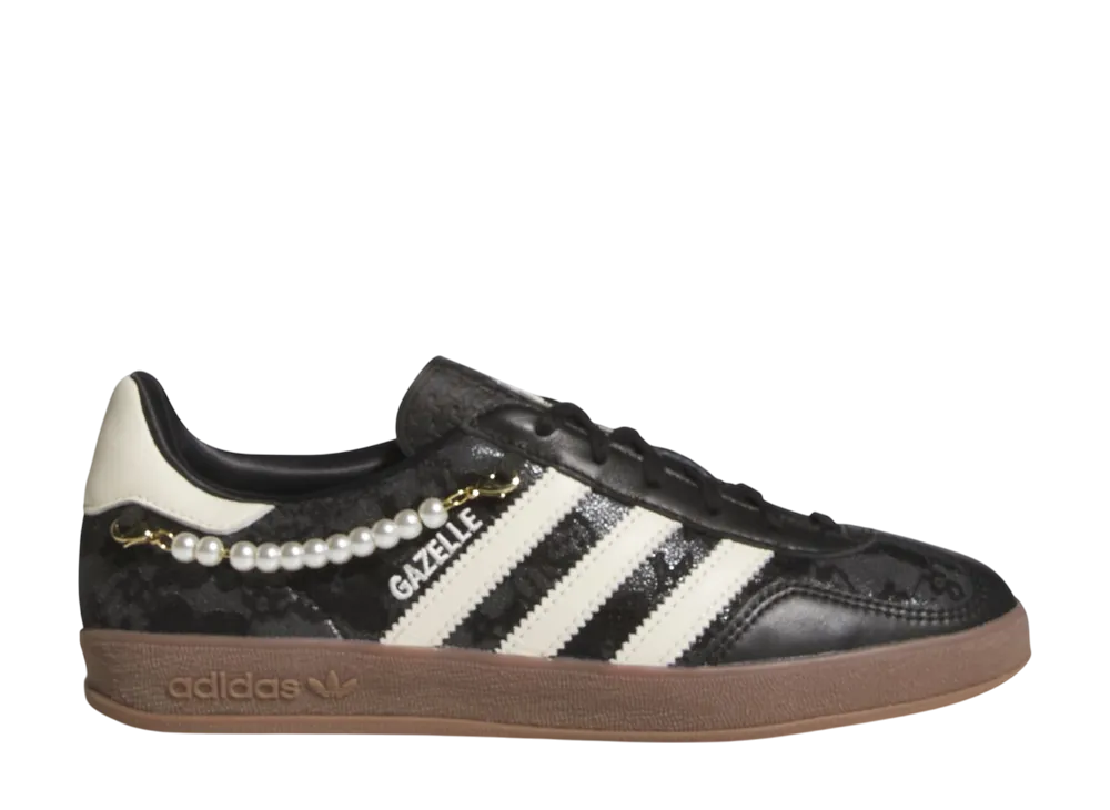 アディダスオリジナルス ウィメンズ ガゼル インドア "コアブラック/クリームホワイト"