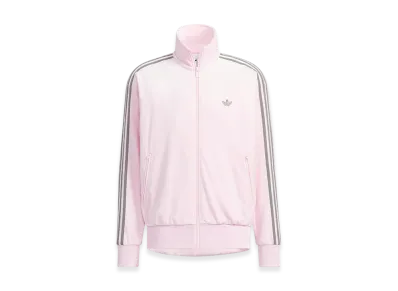 adidas Firebird Velour Track Top "Clear Pink"