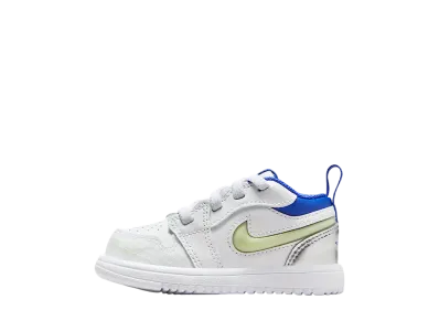 ナイキ TD ジョーダン1 ロー ALT "ホワイト/メタリックシルバー/ボルトティント/ハイパーロイヤル" (キッズ)