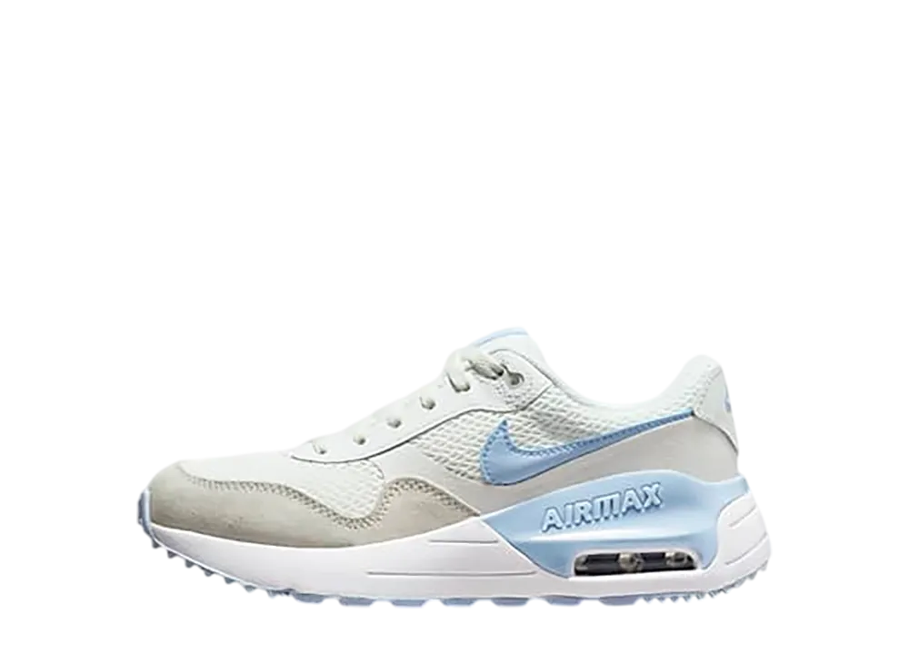 ナイキ GS エアマックス システム "サミットホワイト/ホワイト/ピュアプラチナム/コバルトブリス" (キッズ)
