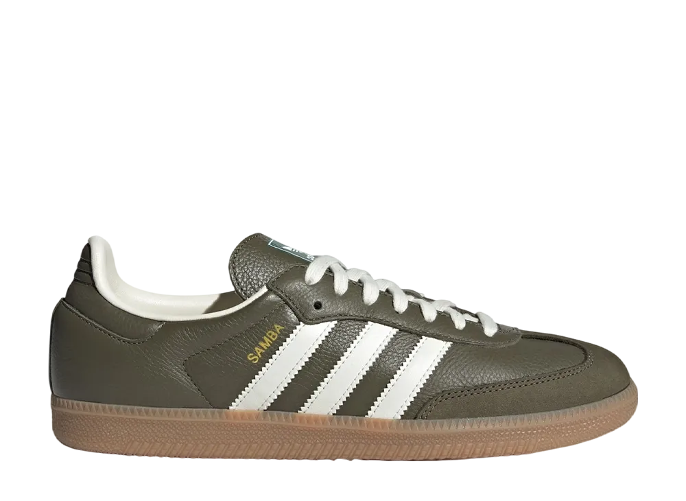 アディダスオリジナルス サンバ OG "ミディアムダークカーキ/オフホワイト/ガム"