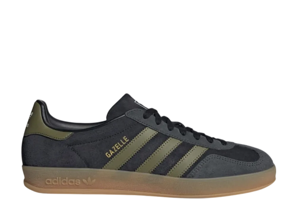 adidas Gazelle Indoor "Core Black/Focus Olive/Carbon"