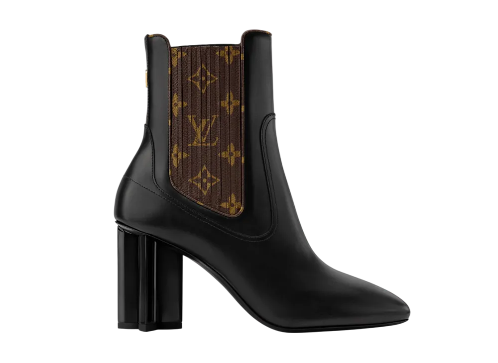 Louis Vuitton シルエット アンクルブーツ ブラック Louis Vuitton Women's Silhouette Chelsea Ankle Boot 