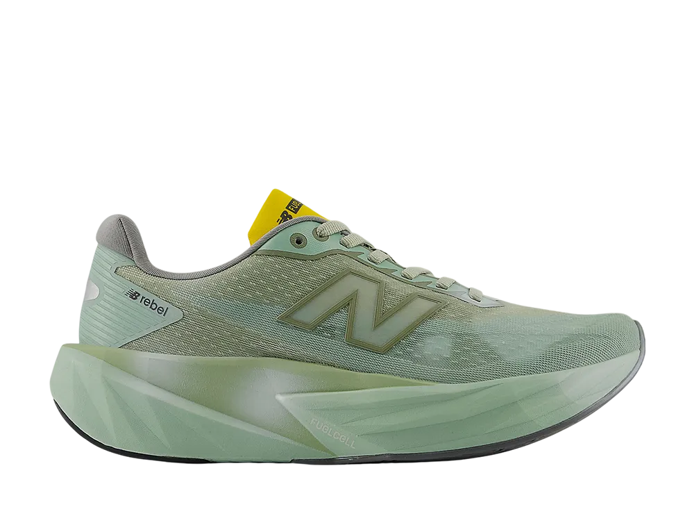 New Balance Women's FuelCell Rebel V5 "Garter Snake/Mosaic Green/Ginger Lemon"