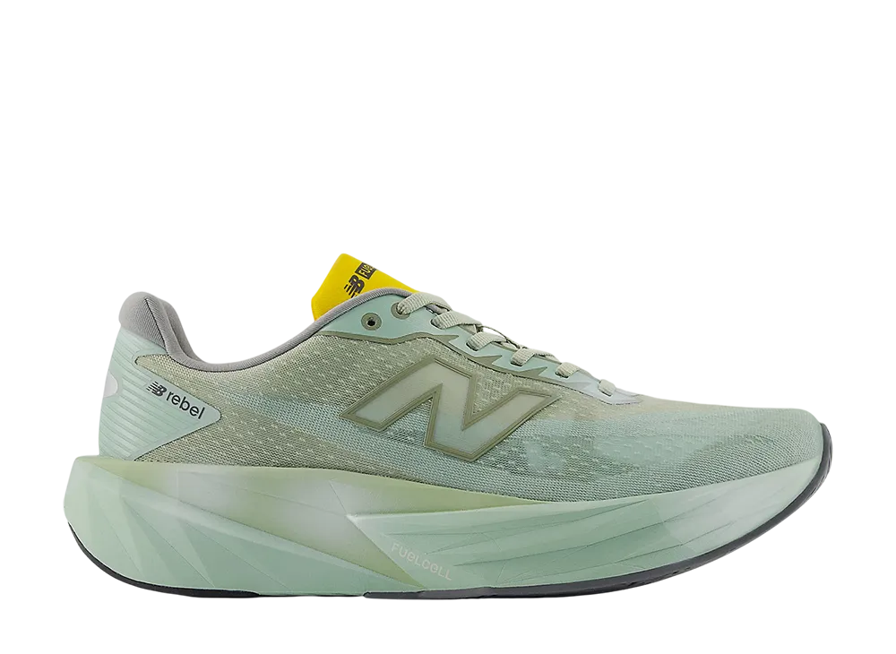 New Balance FuelCell Rebel V5 "Garter Snake/Mosaic Green/Ginger Lemon"