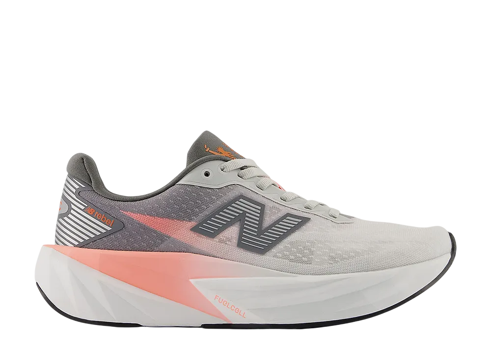 New Balance Women's TCS NYC Marathon FuelCell Rebel V5 "Grapefruit/Grey Matter/Poppy"