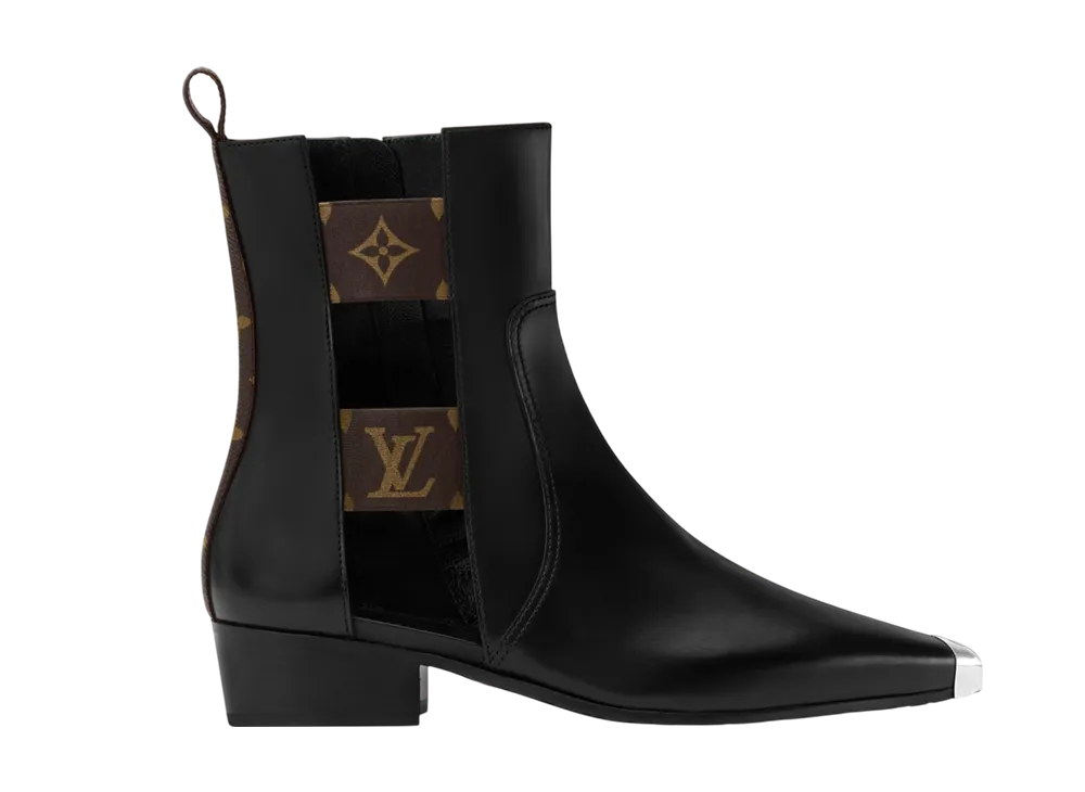 ルイヴィトン ウィメンズ デボン アンクルブーツ "ブラック"