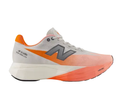 New Balance Women's TCS NYC Marathon FuelCell SuperComp Elite V5 "Grapefruit/Grey Matter/Poppy"