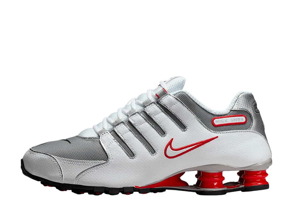 Nike Shox NZ "White/Sport Red/Cool Grey/Metallic Silver"