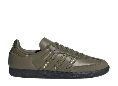 adidas Women's Samba OG "Medium Dark Khaki/Olive Strata/Core Black"