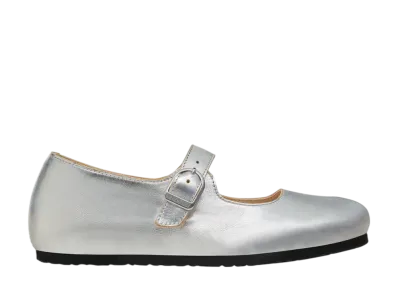 BIRKENSTOCK Women's Santa Clarita Natural Leather "Silver"