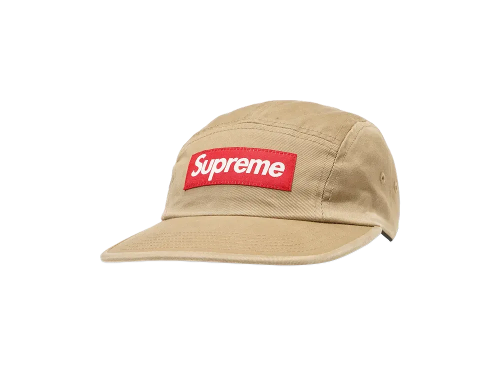 Supreme Washed Chino Twill Camp Cap (25FW) "Tan"