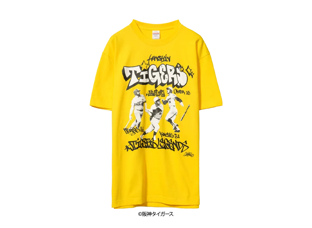 ボヤージュキッズ 阪神タイガースレジェンズTシャツ バイ シュネル "イエロー"
