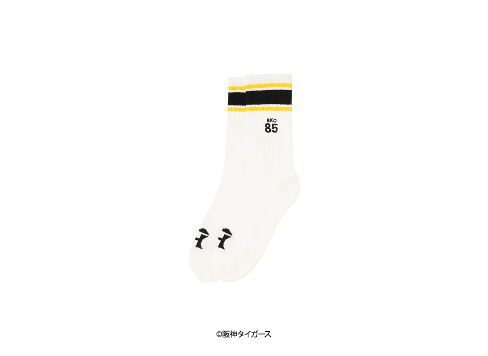 阪神タイガース90周年記念 \ KEBOZ TIGERS x KEBOZ BKO85 SOCKS "WHITE"