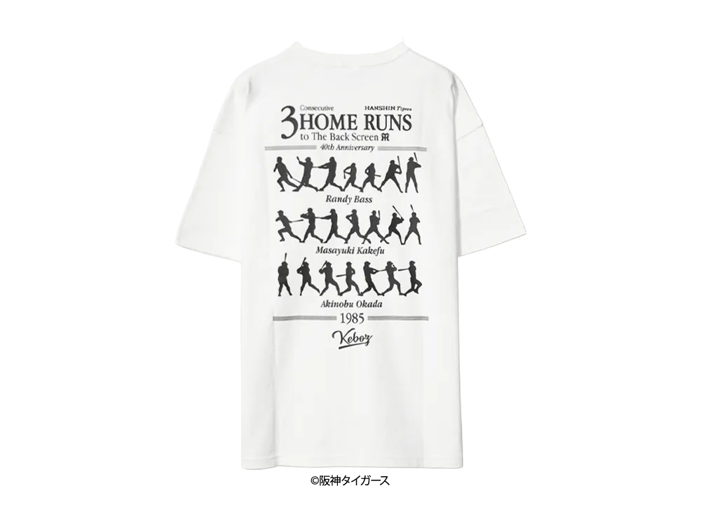 阪神タイガース90周年記念 \ KEBOZ TIGERS x KEBOZ B3R S / S TEE "WHITE"