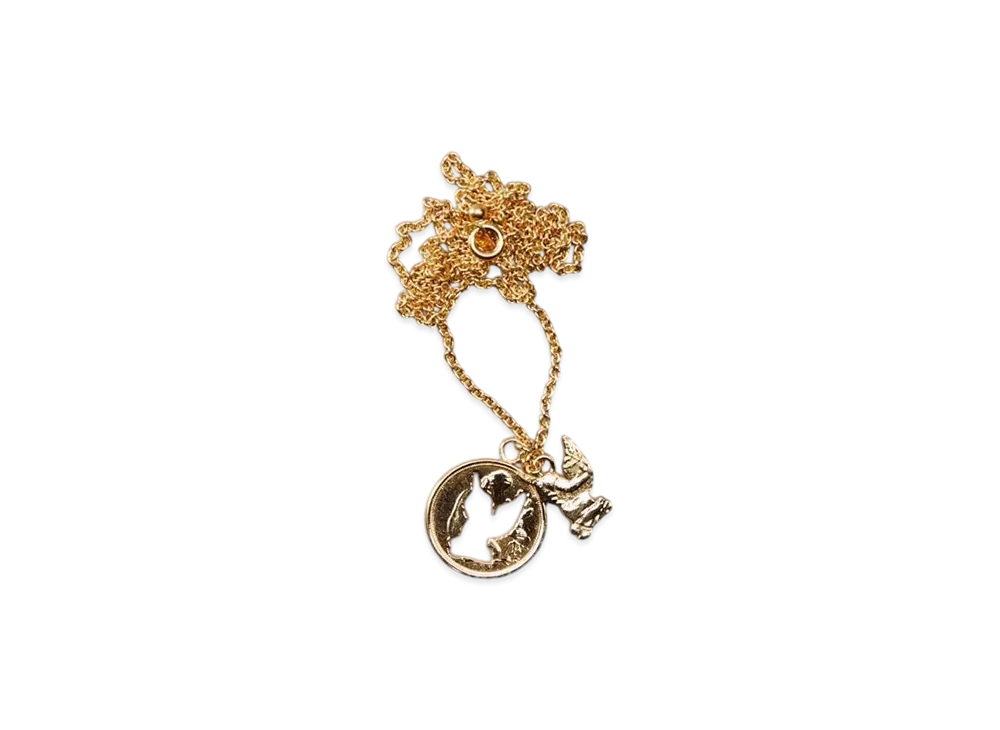 MASU Angel Hole Coin Necklace "Gold"