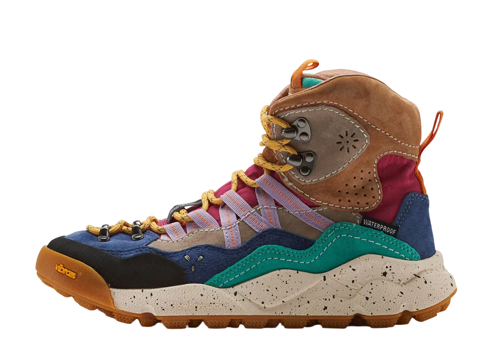 フラワーマウンテン ウィメンズ バンケイ "ペトロールブルー/ベージュ"