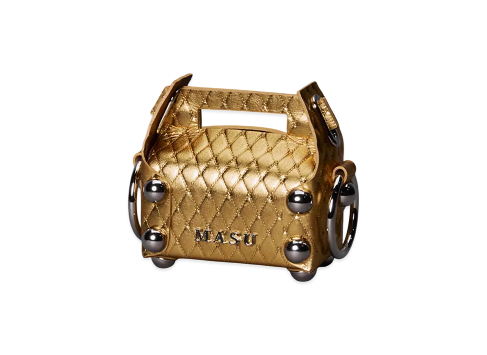 MASU Leather Cake Bag Petit "Gold"